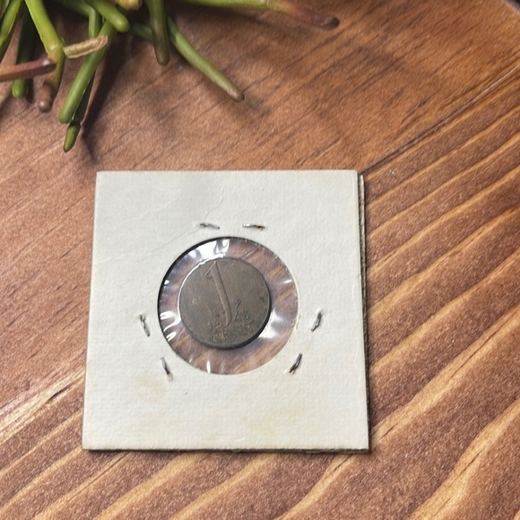 1948 Netherlands 1 cent Coin Y#53 Copper. - Picture 2 of 2